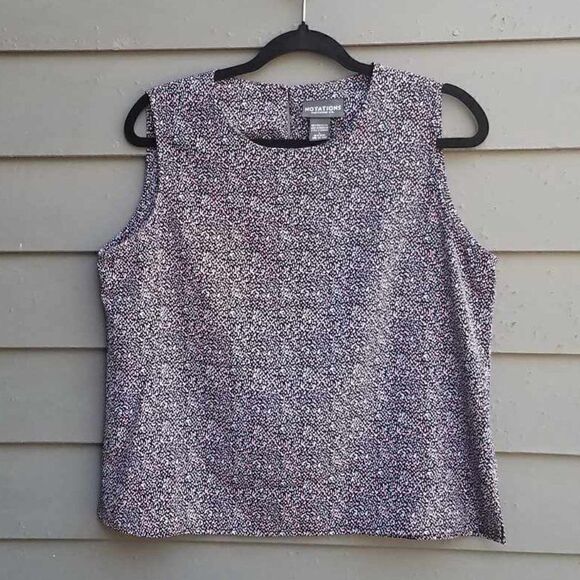 Notations Black Pink Blue Print Shell size Large - Picture 1 of 12